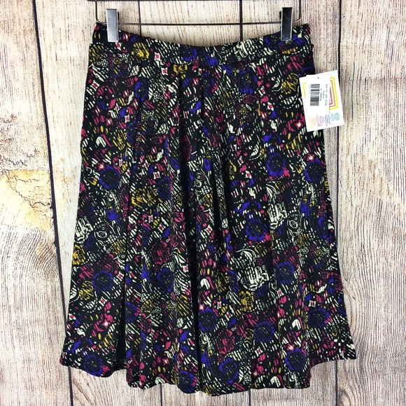 LuLaRoe Dresses & Skirts - LuLaRoe NWT Madison Graffiti Print Skirt Sz S